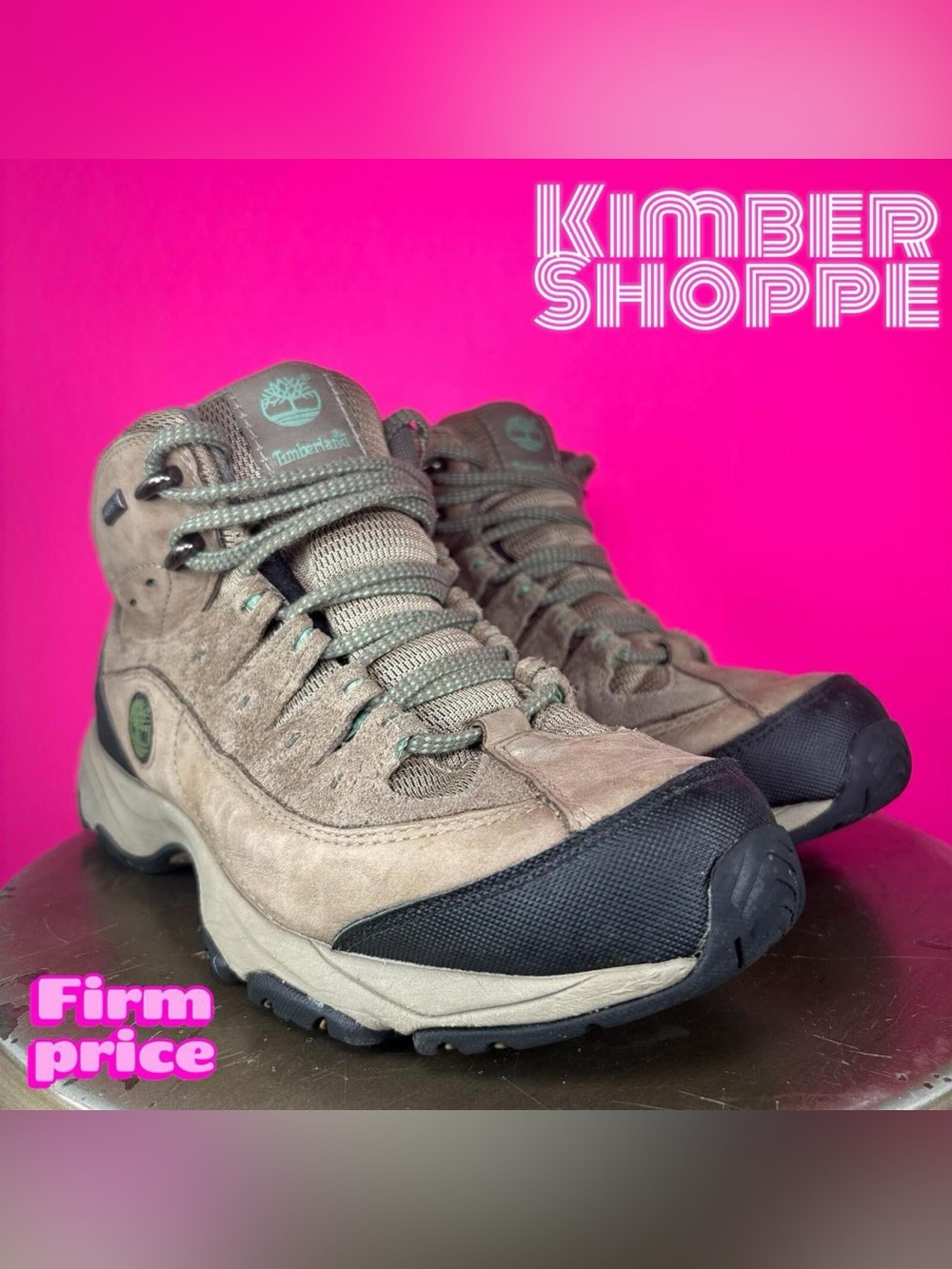 Timberland Ossipee Mid Gtx Beige Seude Waterproof Hiking Boot US 7 UK 5 EU 38